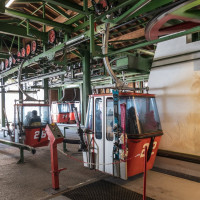 Talstation der Kabinenbahn Staudach-Nockalm, März 2023