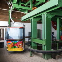 Bergstation der Kabinenbahn Staudach-Nockalm, März 2023