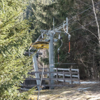 Bergstation des Schlepplifts Trattnig, März 2023