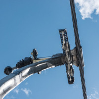 Klemme der Sesselbahn Bad Kleinkirchheim-Maibrunn, März 2023