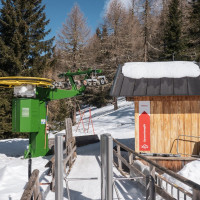 Talstation des Schlepplifts Sonnenhang, März 2023