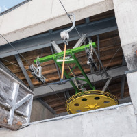 Bergstation des Schlepplifts Mulde-Kaiserburg, März 2023