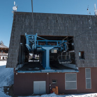 Bergstation der Sesselbahn Bad Kleinkirchheim-Maibrunn, März 2023