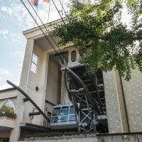 Talstation der Luftseilbahn Bregenz-Pfänder, August 2021