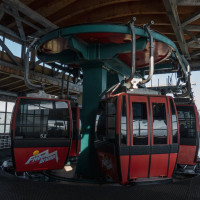 Bergstation der Gruppenumlaufbahn Streuböden-Lärchfilzkogel, September 2023