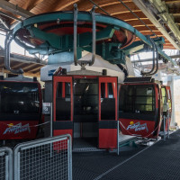 Talstation der Gruppenumlaufbahn Streuböden-Lärchfilzkogel, September 2023