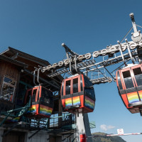 Bergstation der Gruppenumlaufbahn Fieberbrunn-Streuböden, September 2023