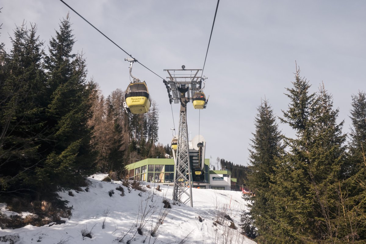 Bergfahrt mit der Panoramabahn Großarl ins Skigebiet