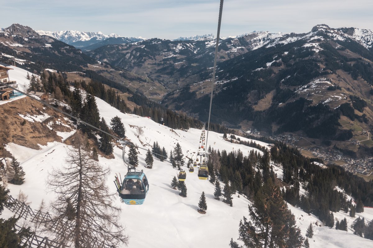 Talfahrt mit der Panoramabahn Großarl
