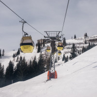 Kabinenbahn Unterberg-Laireiter Alm, März 2023