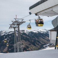 Bergstation der Kabinenbahn Unterberg-Laireiter Alm, März 2023