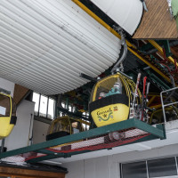 Bergstation der Kabinenbahn Unterberg-Laireiter Alm, März 2023