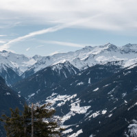 Panorama von der Laireiter Alm, März 2023