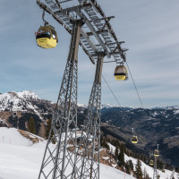 Kabinenbahn Unterberg-Laireiter Alm, März 2023