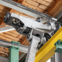 Klemme der Kabinenbahn Unterberg-Laireiter Alm, März 2023