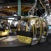 Bergstation der Kabinenbahn Unterberg-Laireiter Alm, März 2023