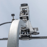 Klemme der Kabinenbahn Unterberg-Laireiter Alm, März 2023