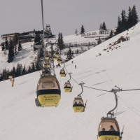 Kabinenbahn Unterberg-Laireiter Alm, März 2023