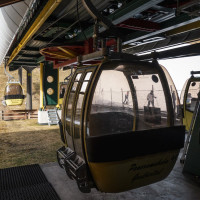 Talstation der Kabinenbahn Großarl-Unterberg, März 2023