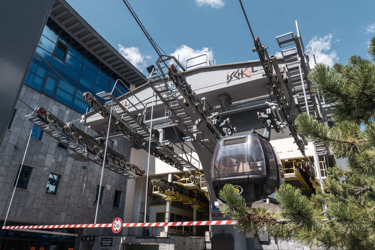 Funitel Silvrettabahn in Ischgl, August 2021