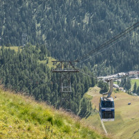 Luftseilbahn Samnaun-Alp Trider Sattel, August 2021