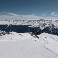 Abfahrt an der Sesselbahn Alblittkopf, März 2025