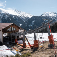 Talstation der Sesselbahn Gongall, März 2025