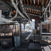 Bergstation der Kabinenbahn Kappl-Diasalpe, März 2025
