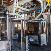 Talstation der Kabinenbahn Kappl-Diasalpe, März 2025