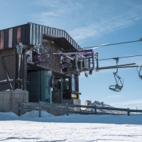 Bergstation der Sesselbahn Katschberg-Aineck, März 2023