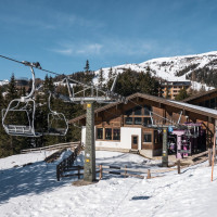 Talstation der Sesselbahn Katschberg-Aineck, März 2023