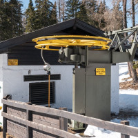 Talstation des Schlepplifts Freiberg, März 2023