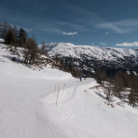 Abfahrt am Schlepplift Sonnleiten, März 2023