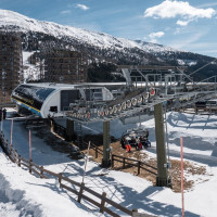 Talstation der Sesselbahn Gamskogel, März 2023