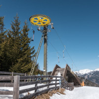Bergstation des Schlepplifts Mini, März 2023