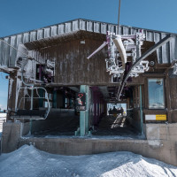 Bergstation der Sesselbahn Katschberg-Aineck, März 2023