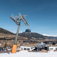 Talstation der Kabinenbahn St. Margarethen-Aineck 1, März 2023