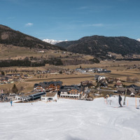 Abfahrt am Schlepplift Fischerkogel, März 2023