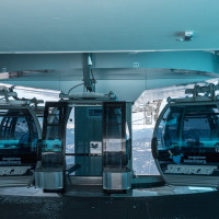 Bergstation der Kabinenbahn St. Margarethen-Aineck 2, März 2023