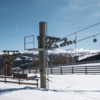 Talstation des Schlepplifts Aineck, März 2023