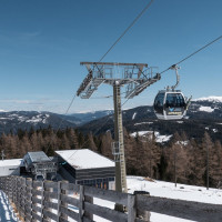 Talstation der Kabinenbahn St. Margarethen-Aineck 3, März 2023