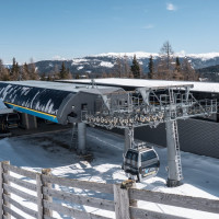 Talstation der Kabinenbahn St. Margarethen-Aineck 3, März 2023