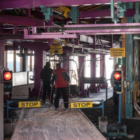 Talstation der Sesselbahn Katschberg-Aineck, März 2023