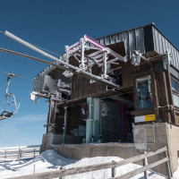 Bergstation der Sesselbahn Katschberg-Aineck, März 2023