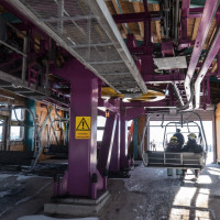 Bergstation der Sesselbahn Katschberg-Aineck, März 2023