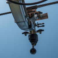 Klemme der Kabinenbahn Kitzbühel-Hahnenkamm, September 2023