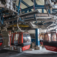 Bergstation der Kabinenbahn Kitzbühel-Hahnenkamm, September 2023