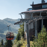 Bergstation der Kabinenbahn Kitzbühel-Hahnenkamm, September 2023