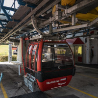 Talstation der Kabinenbahn Kitzbühel-Hahnenkamm, September 2023