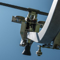 Klemme der Kabinenbahn Kitzbühel-Pletzeralm, September 2023